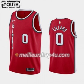 Maillot Basket Enfant Portland Trail Blazers Damian Lillard 0 2019-20 Nike Classic Edition Swingman